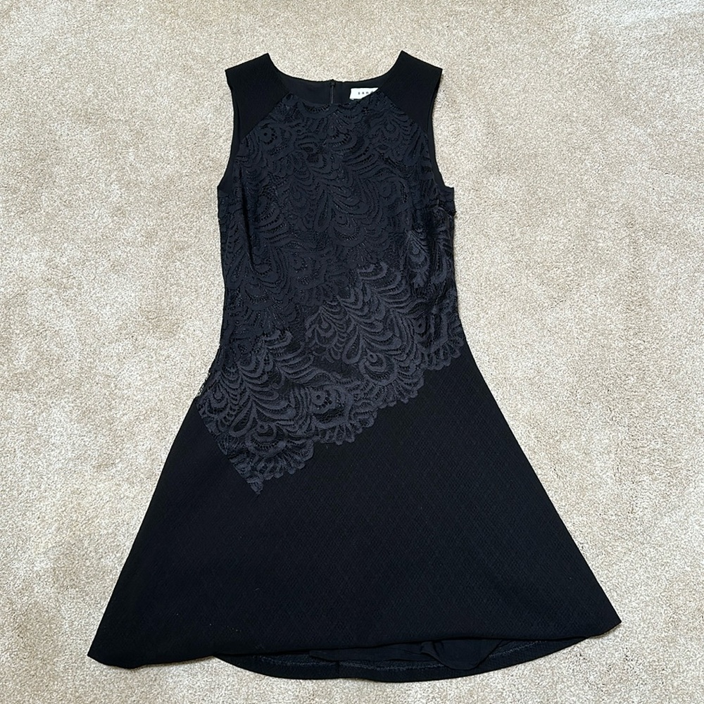 Sandro Paris mini black lace dress, size 1, worn twice. Excellent condition
